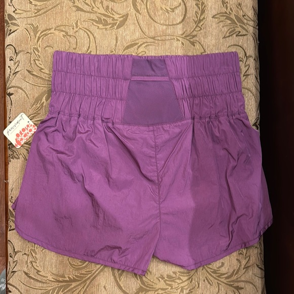 Free People Purple Athletic Shorts Lightweight and Flowy - Picture 2 of 2